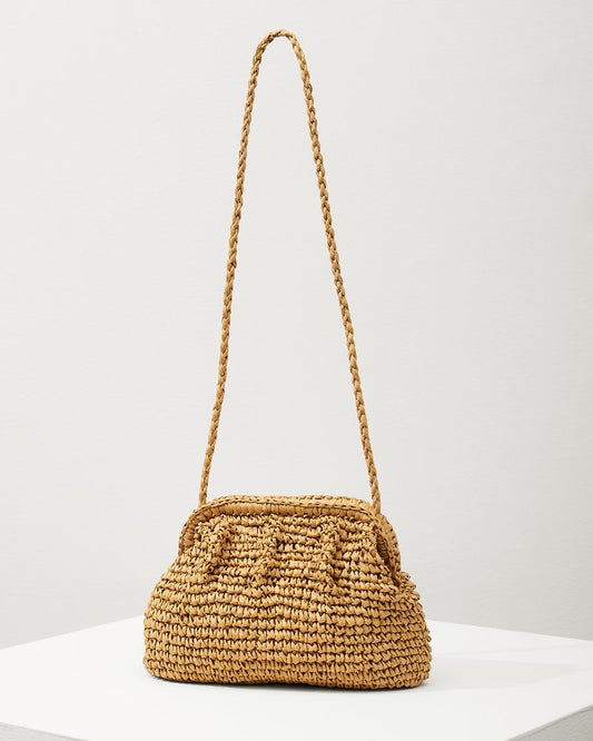 Tommy Bahama | Frame Raffia Clutch / Toast