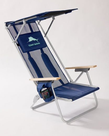 Tommy Bahama | Tommy Bahama Mesh Beach Chair With Shade / Navy