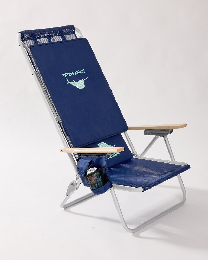 Tommy Bahama | Tommy Bahama Mesh Beach Chair With Shade / Navy