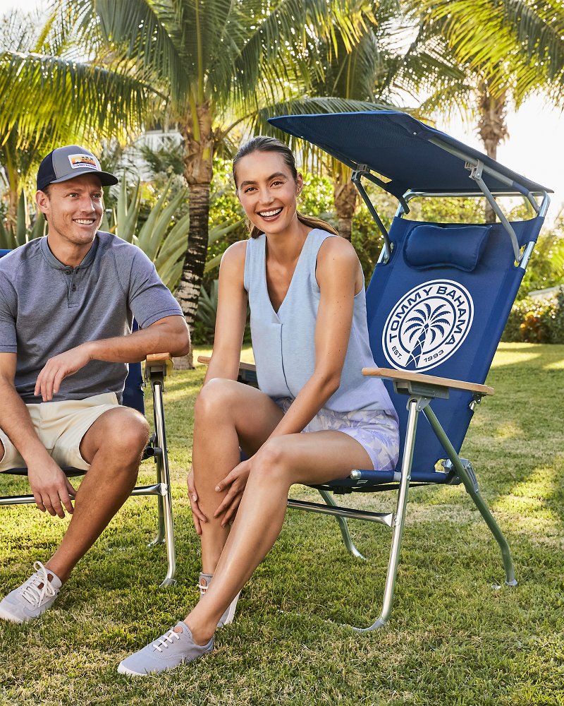 Tommy Bahama | Tommy Bahama Highboy Chair With Shade / Navy