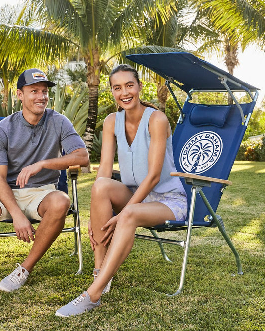 Tommy Bahama | Tommy Bahama Highboy Chair With Shade / Navy