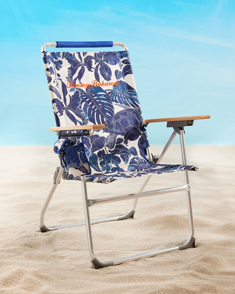 Tommy Bahama | Tommy Bahama Orchid Turtle Highboy Chair / Navy