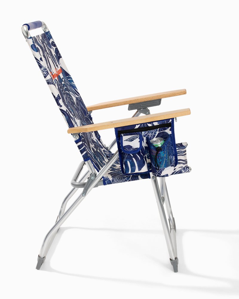 Tommy Bahama | Tommy Bahama Orchid Turtle Highboy Chair / Navy