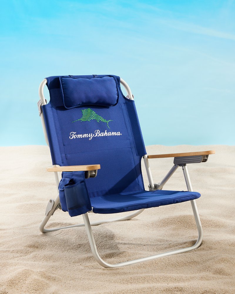 Tommy Bahama | Tommy Bahama Wavy Marlin Deluxe Backpack Beach Chair / Navy