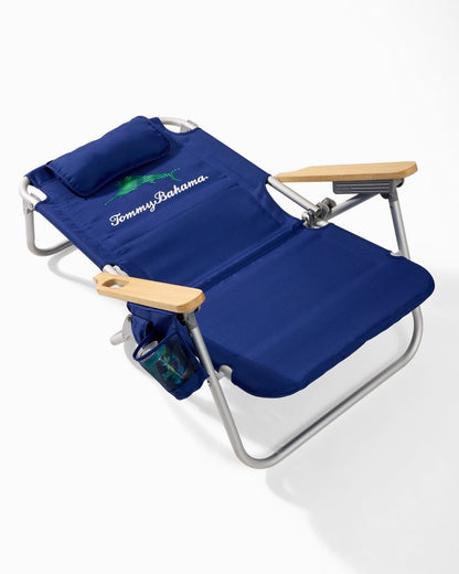 Tommy Bahama | Tommy Bahama Wavy Marlin Deluxe Backpack Beach Chair / Navy