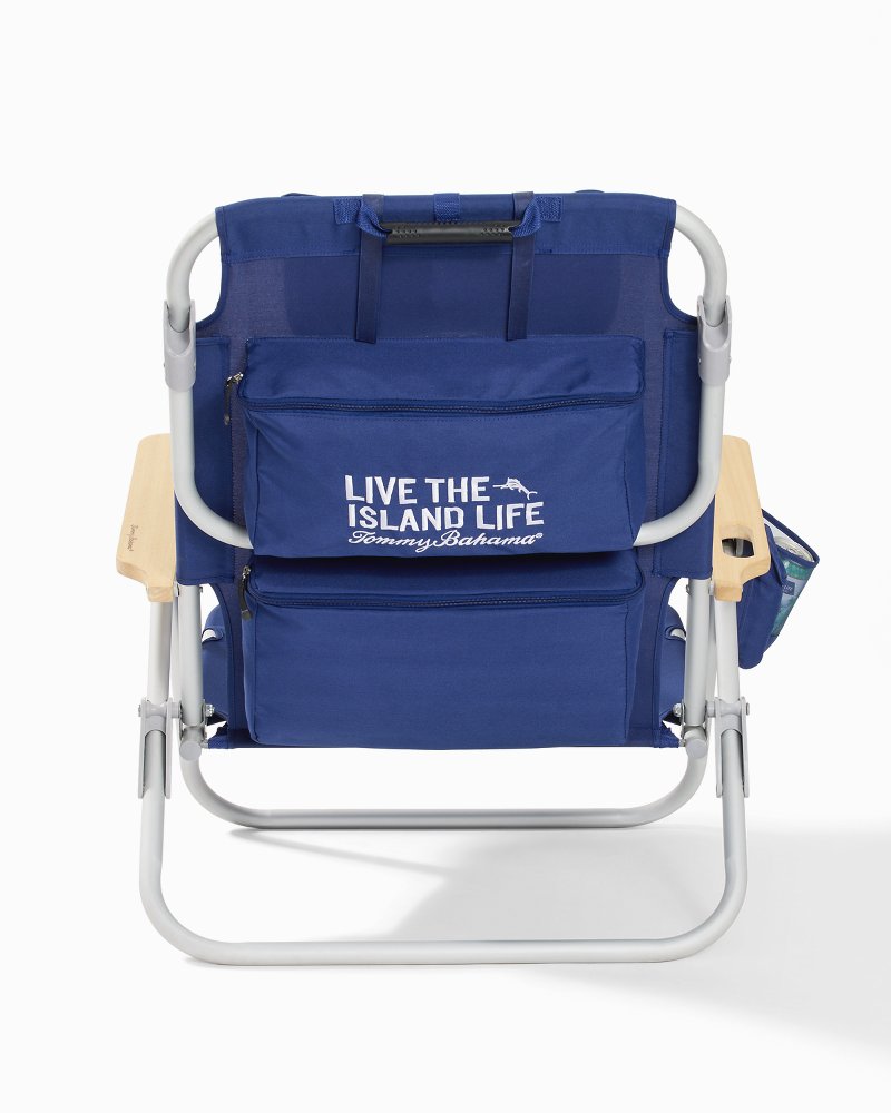Tommy Bahama | Tommy Bahama Wavy Marlin Deluxe Backpack Beach Chair / Navy