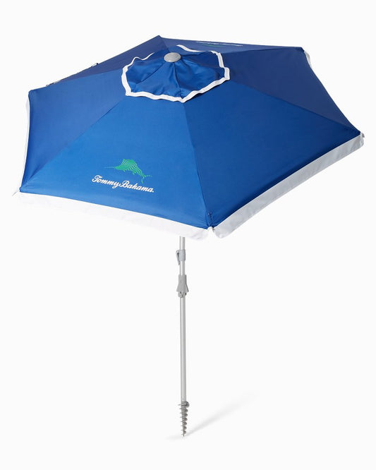 Tommy Bahama | Tommy Bahama Wavy Marlin Beach Umbrella / Navy