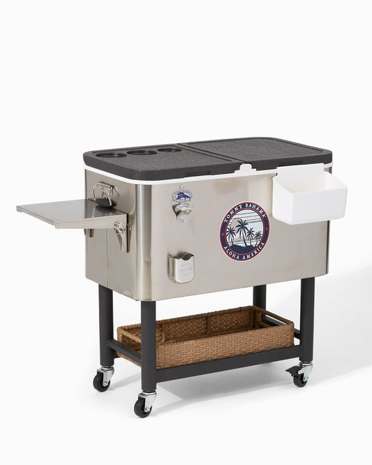 Tommy Bahama | 100-qt. Rolling Cooler / Silver