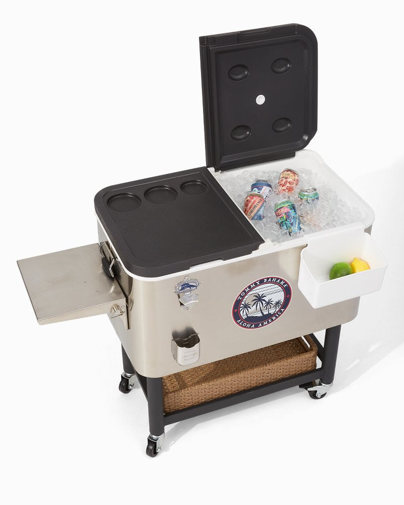 Tommy Bahama | 100-qt. Rolling Cooler / Silver