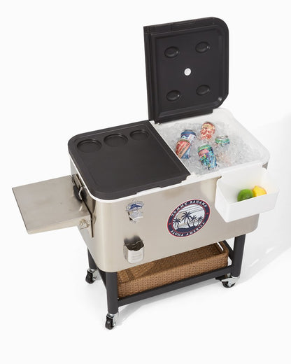 Tommy Bahama | 100-qt. Rolling Cooler / Silver