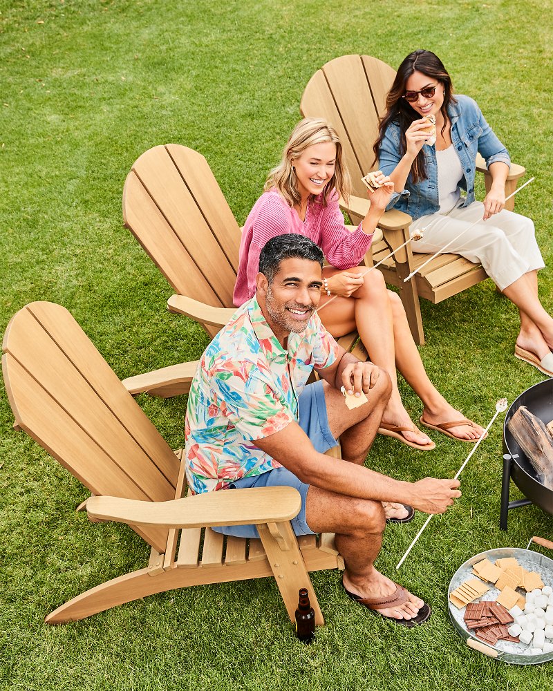 Tommy Bahama | Tommy Bahama All-Season Natural Wood Adirondack Chair / Natural