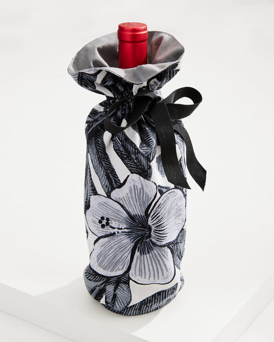 Tommy Bahama | Upcycled Wine Bottle Gift Bag / Black