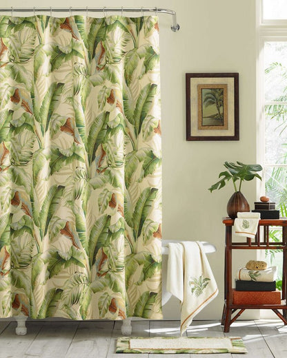Tommy Bahama | Palmiers Medium Green Shower Curtain / Green