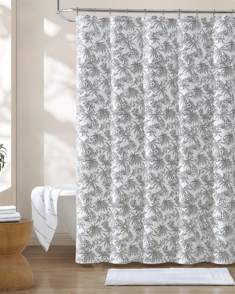 Tommy Bahama | Pen and Ink Bahama Brown Palm Shower Curtain / Brown