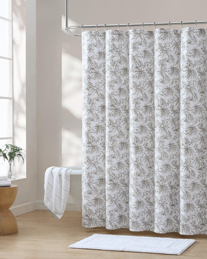 Tommy Bahama | Pen and Ink Bahama Brown Palm Shower Curtain / Brown