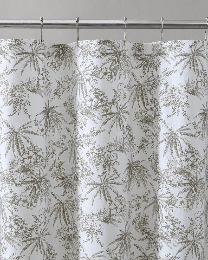 Tommy Bahama | Pen and Ink Bahama Brown Palm Shower Curtain / Brown
