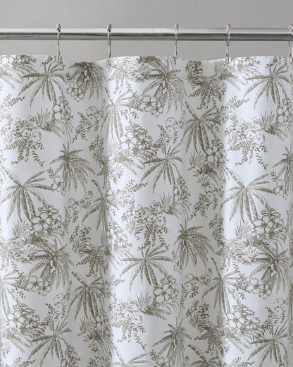 Tommy Bahama | Pen and Ink Bahama Brown Palm Shower Curtain / Brown