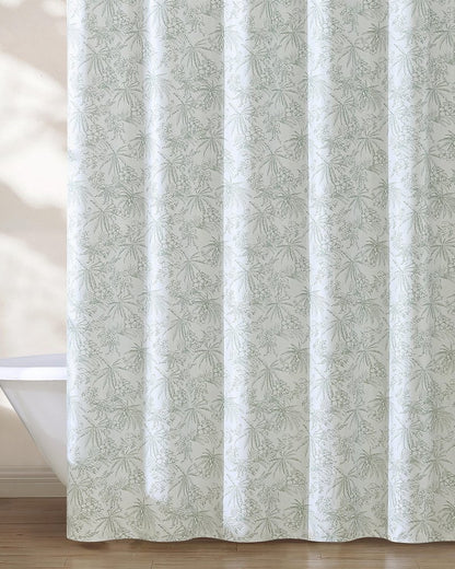 Tommy Bahama | Pen and Ink Spring Green Palm Shower Curtain / Green