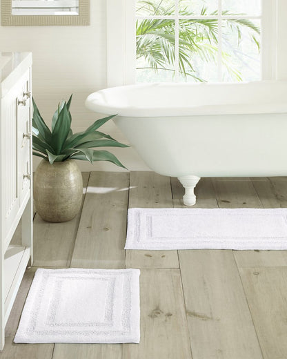 Tommy Bahama | White Isla Bath Rug Set of 2 / Coconut