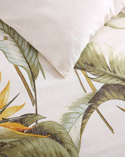 Tommy Bahama | Birds of Paradise 5-Piece Full/Queen Comforter Set / Ivory Cream