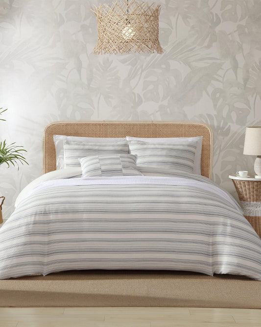 Tommy Bahama | Island Micro Waffle 4-Piece Full/Queen Comforter Set / Coconut