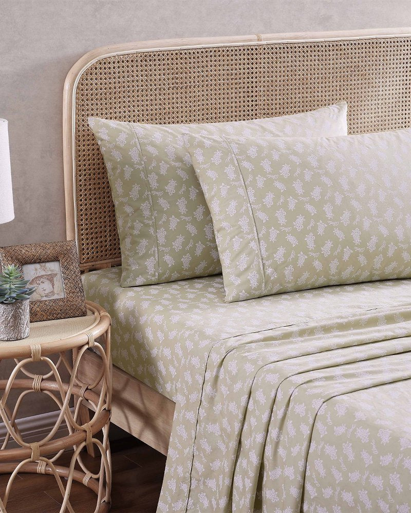 Tommy Bahama | Aloha Pineapple Queen Sheet Set / Sage Green