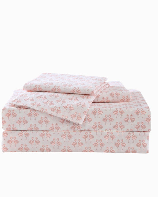 Tommy Bahama | Flamingle 4-Piece Queen Sheet Set / Pink