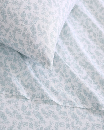 Tommy Bahama | Hibiscus Bloom 4-Piece Queen Sheet Set / Green