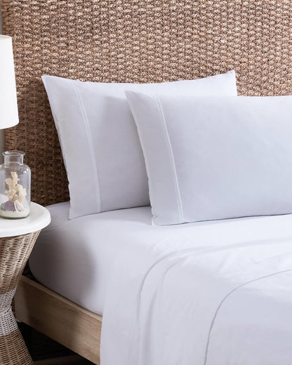 Tommy Bahama | Solid 4-Piece Queen Sheet Set / White