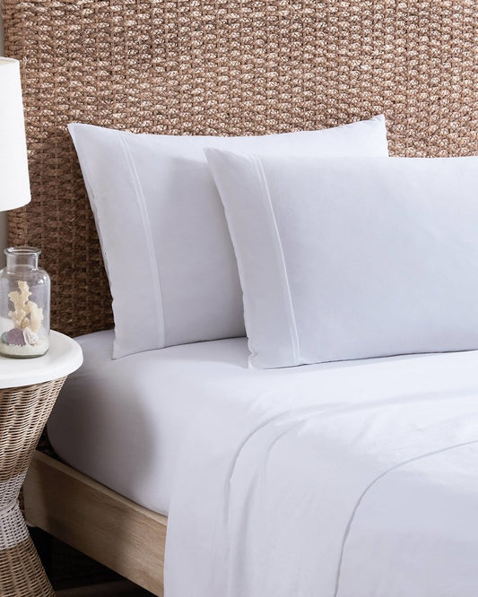 Tommy Bahama | Solid 4-Piece Queen Sheet Set / White