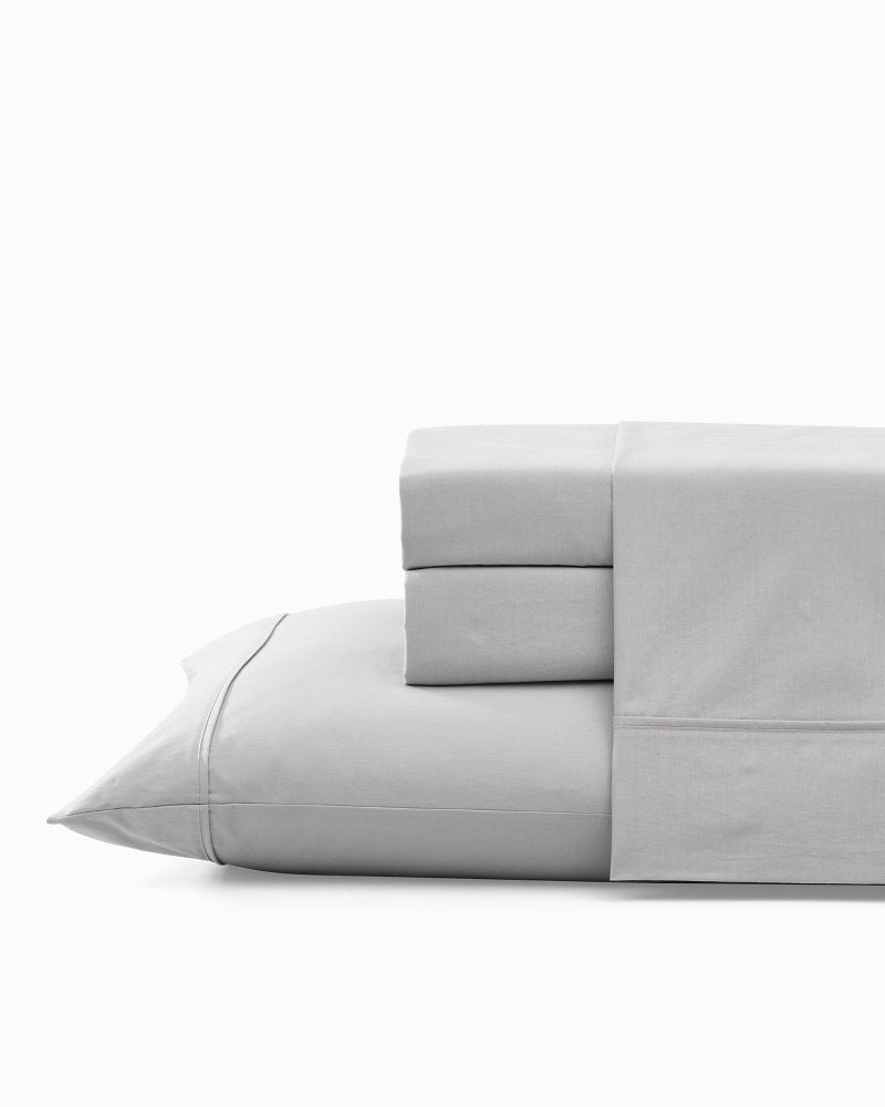 Tommy Bahama | Solid 4-Piece Queen Sheet Set / Dove Grey