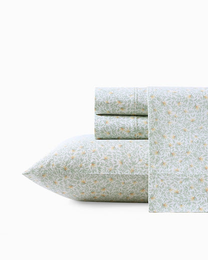 Tommy Bahama | Crane Flower 4-Piece Queen Sheet Set / Green