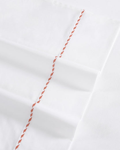 Tommy Bahama | Solid 4-Piece King Sheet Set - Orange / Orange Flame/White