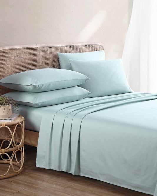 Tommy Bahama | Solid Sateen 6-Piece Queen Sheet Set / Blue