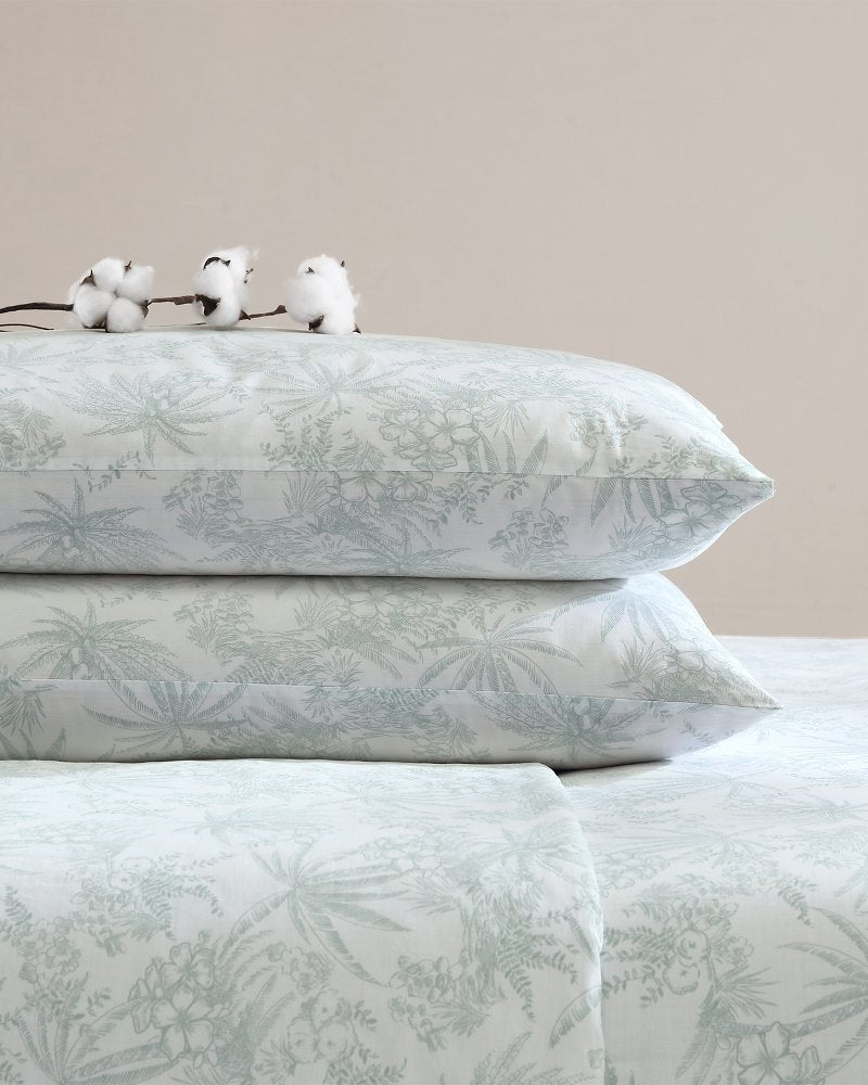 Tommy Bahama | Pen and Ink 4-Piece Queen Sheet Set / Spring Green