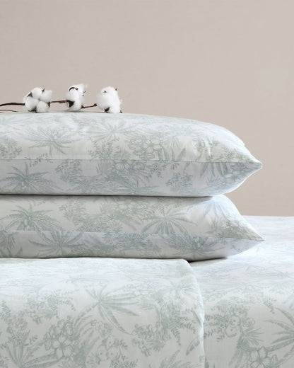 Tommy Bahama | Pen and Ink 4-Piece Queen Sheet Set / Spring Green