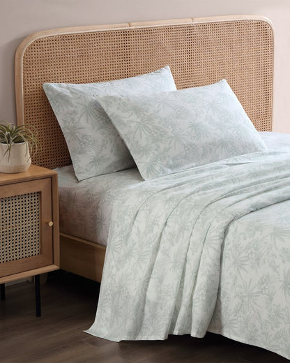 Tommy Bahama | Pen and Ink 4-Piece King Sheet Set / Spring Green