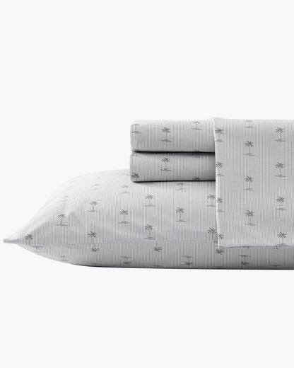 Tommy Bahama | Kew Palms 4-Piece Queen Sheet Set / Grey