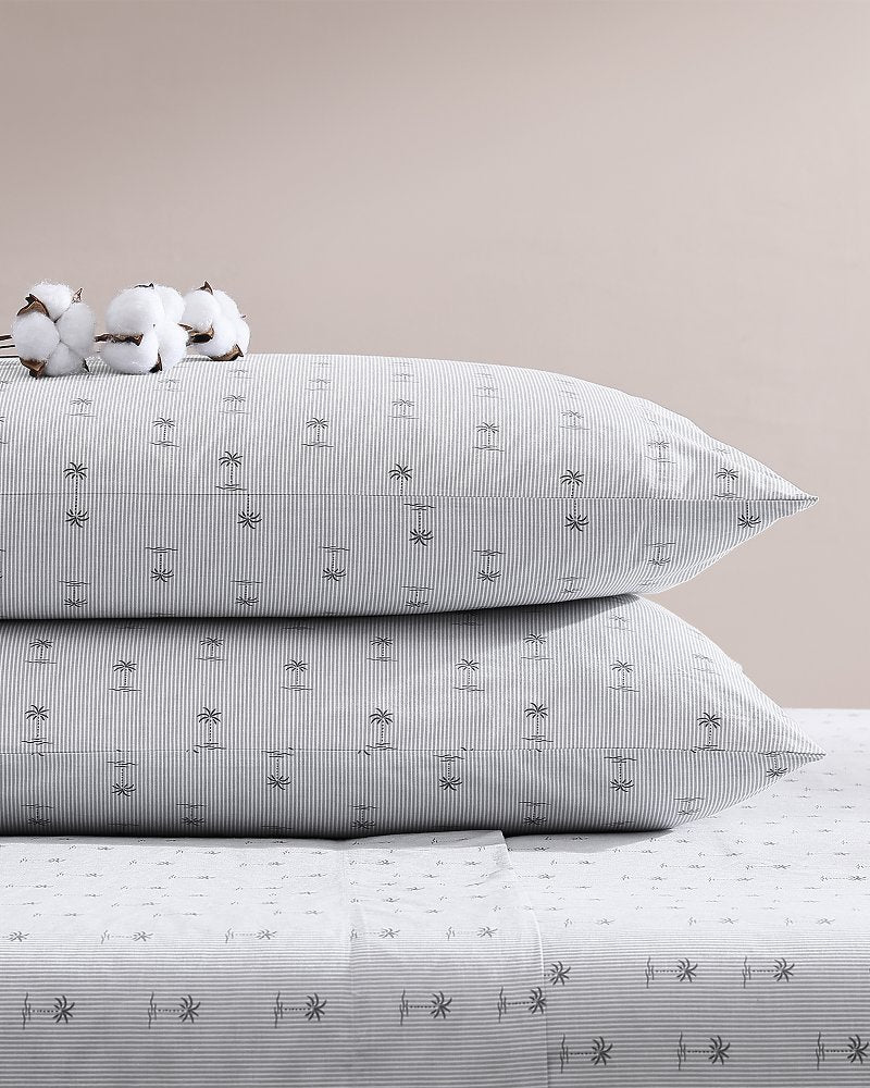 Tommy Bahama | Kew Palms 4-Piece Queen Sheet Set / Grey