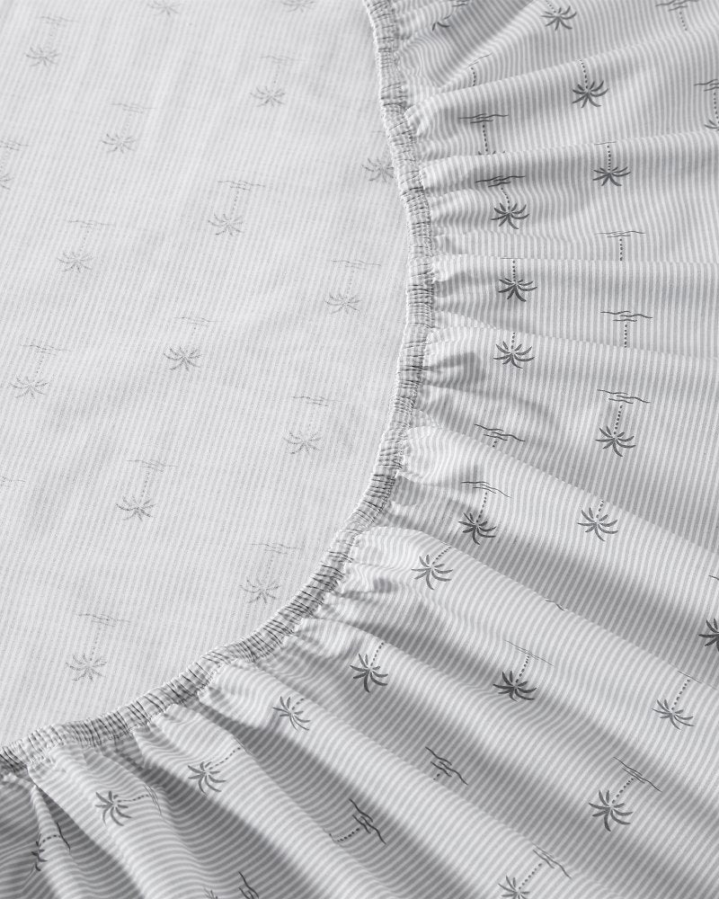 Tommy Bahama | Kew Palms 4-Piece Queen Sheet Set / Grey