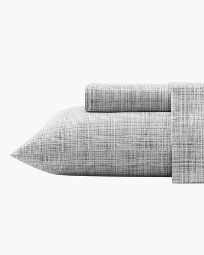 Tommy Bahama | Raffia Linen Queen Sheet Set / Grey