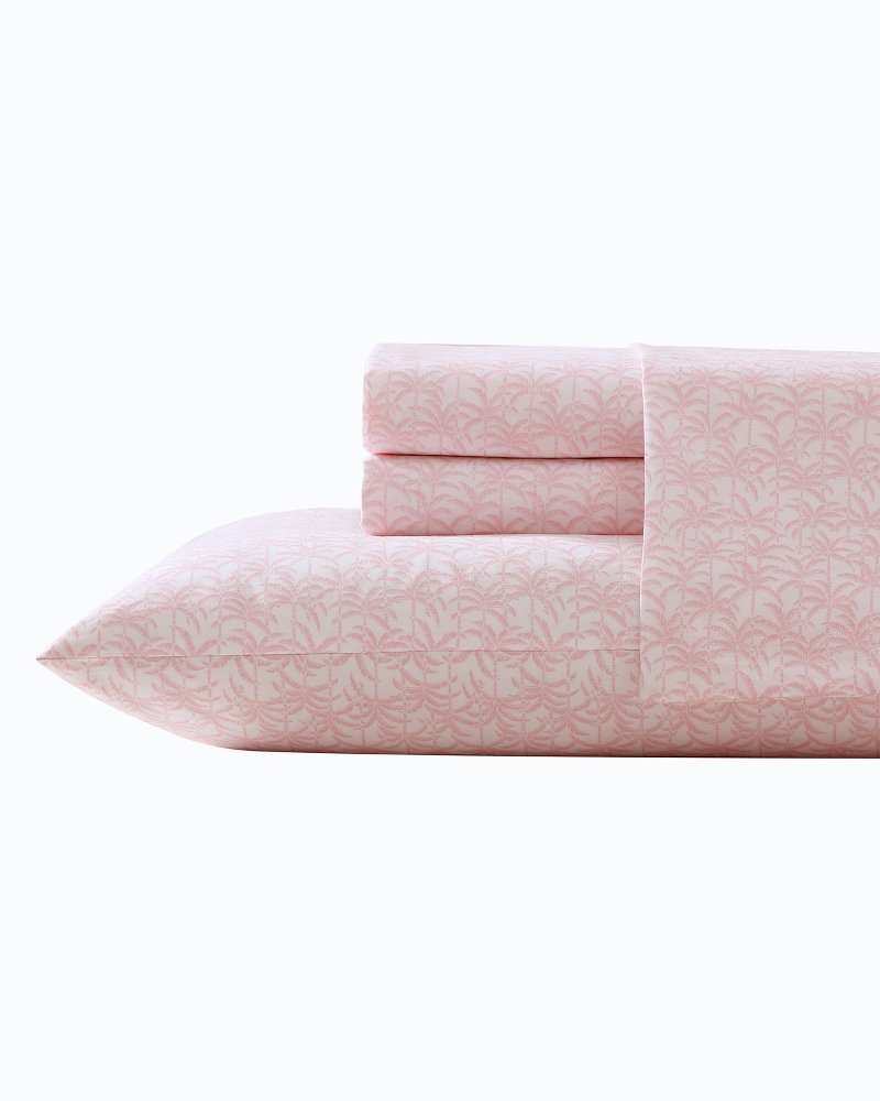 Tommy Bahama | Lovely Palms 4-Piece Queen Sheet Set / Pink