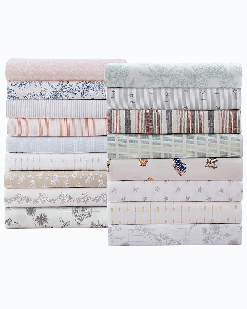 Tommy Bahama | Lovely Palms 4-Piece Queen Sheet Set / Pink
