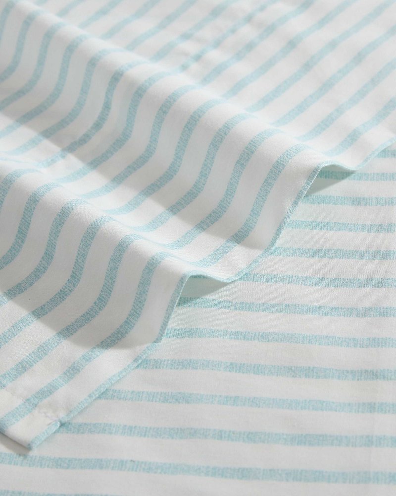 Tommy Bahama | Cool Beach Stripe 4-Piece Queen Sheet Set / Stripe Blue