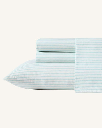 Tommy Bahama | Cool Beach Stripe 4-Piece Queen Sheet Set / Stripe Blue