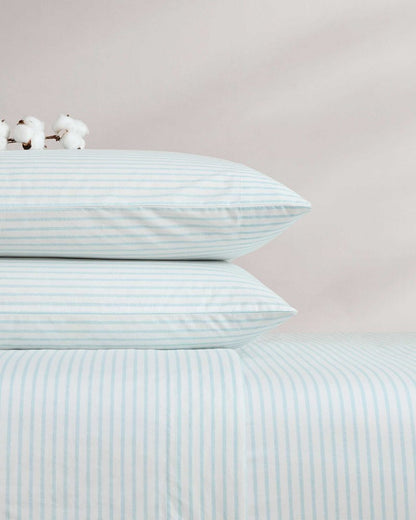 Tommy Bahama | Cool Beach Stripe 4-Piece Queen Sheet Set / Stripe Blue