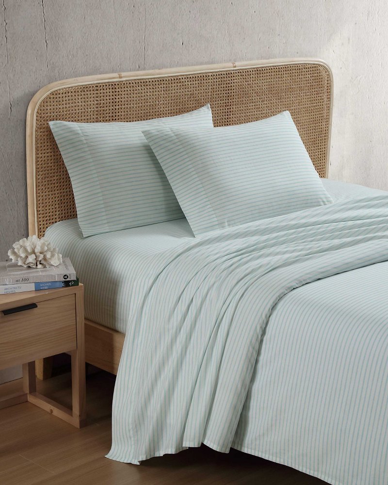 Tommy Bahama | Cool Beach Stripe 4-Piece King Sheet Set / Stripe Blue
