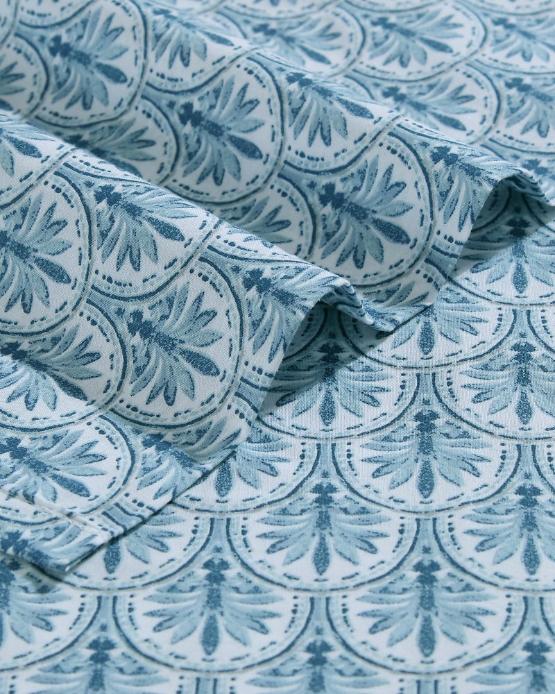 Tommy Bahama | Coastal Batik Blue 4-Piece Queen Sheet Set / Blue