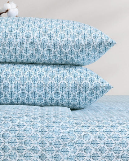 Tommy Bahama | Coastal Batik Blue 4-Piece Queen Sheet Set / Blue