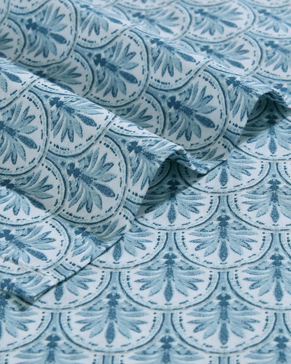 Tommy Bahama | Coastal Batik Blue 4-Piece King Sheet Set / Blue